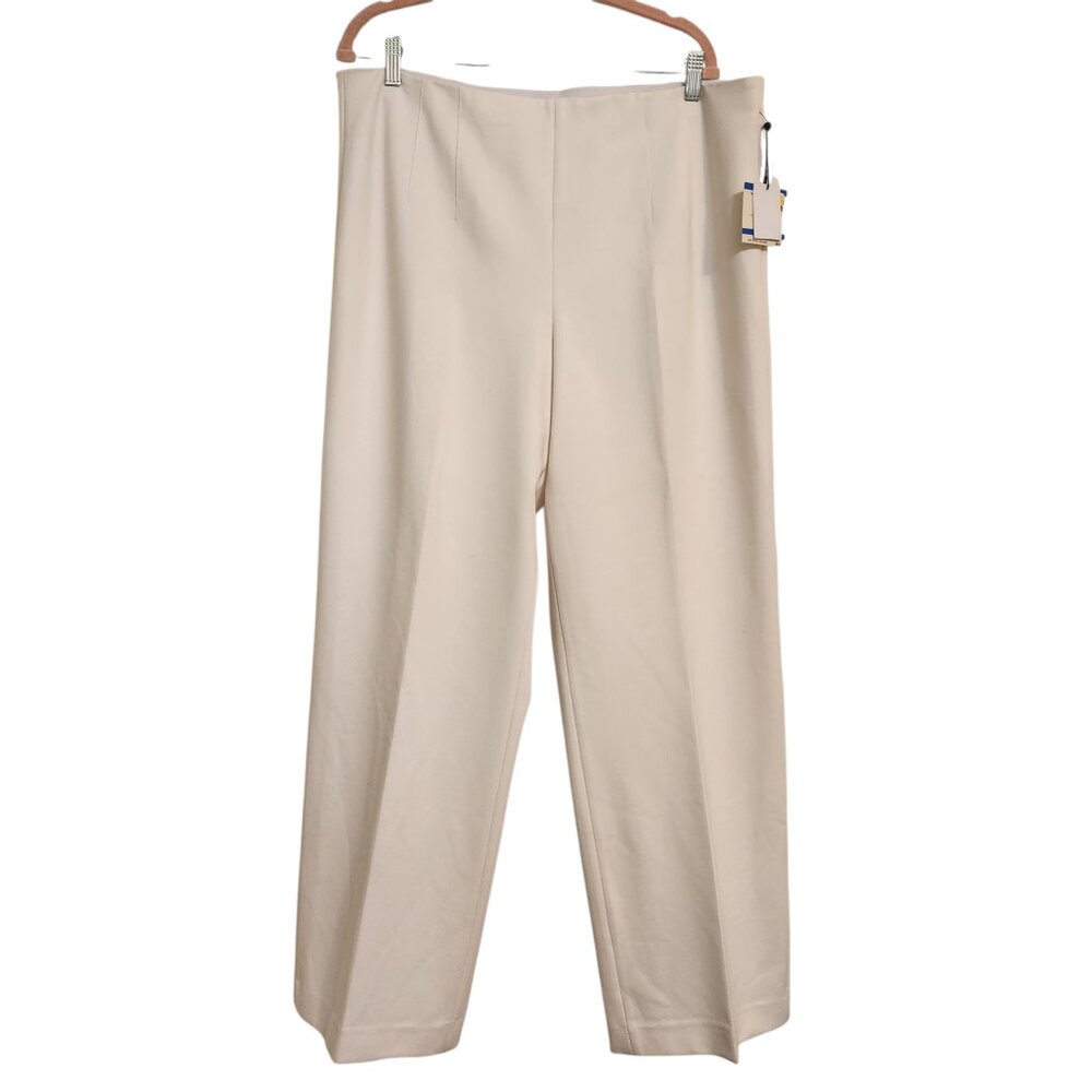 NWT Anne Klein White Dove Trousers Size XL